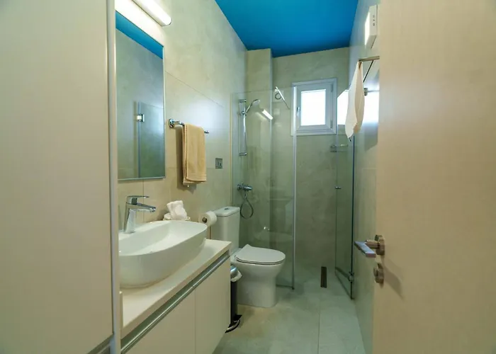 빌라 Geo Panoramic Konnos - Pool, Game Room, Gym