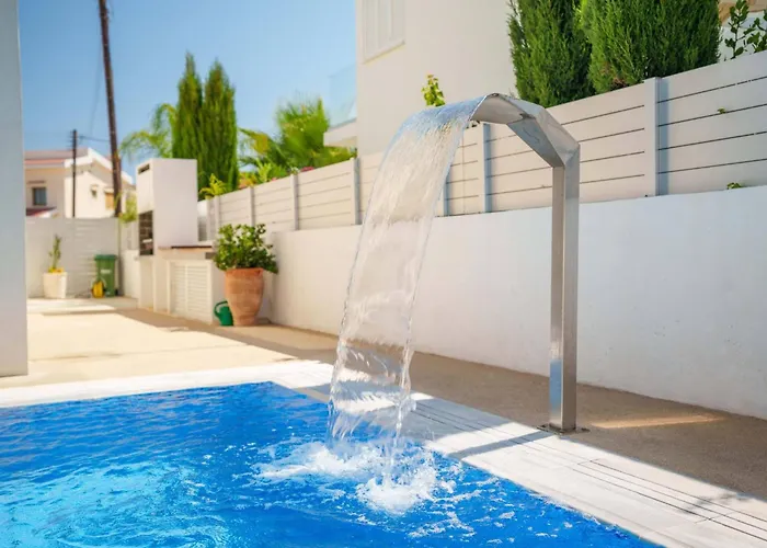 Villa Geo Panoramic Konnos - Pool, Game Room, Gym *